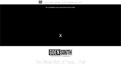 Desktop Screenshot of goensouthevents.com