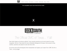 Tablet Screenshot of goensouthevents.com